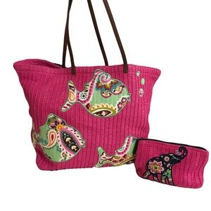 🌸⚡️12 hrs FLASH SALE⚡️🌸Vera Bradley Fish and Elephant Woven Set